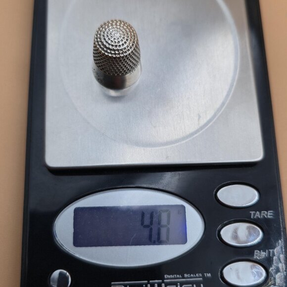 Sterling Silver 16mm Engraved Sewing Thimble A5031 - Picture 5 of 5